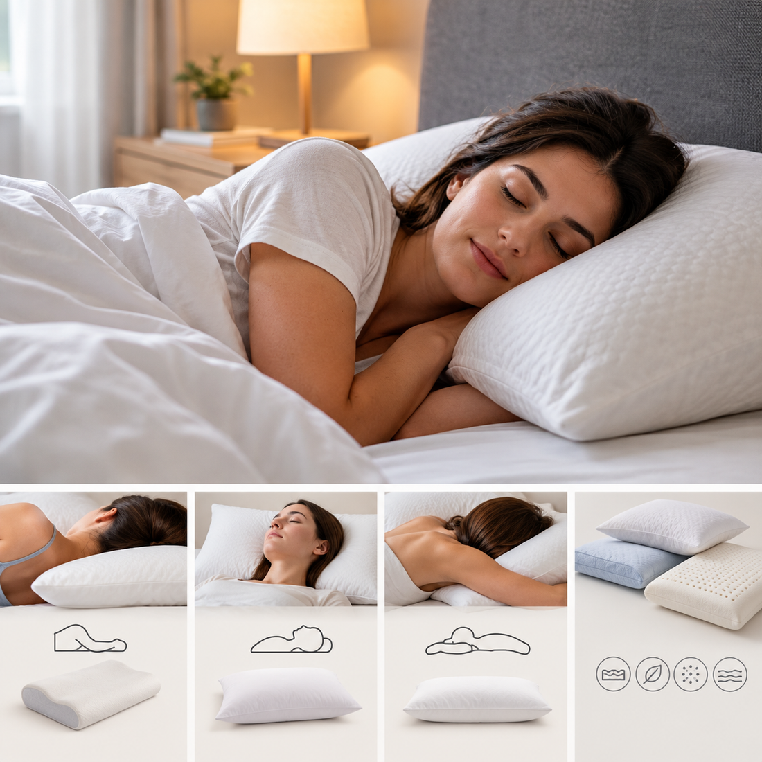 Cómo elegir una almohada: qué altura, firmeza y material necesitas según cómo duermes